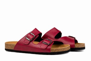 Ahinsa Barefoot Men's Sandals Burgundy | BFR1522YV