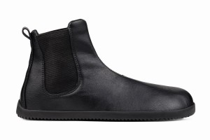 Ahinsa Barefoot Women's Chelsea Boots Black | OGD5158SU