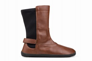 Ahinsa Barefoot Women's Mid-Calf Boots Brown | PUU7810UQ