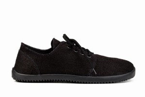 Ahinsa Bindu 2 Hemp Barefoot Men's Casual Shoes Black | KMO1744TR