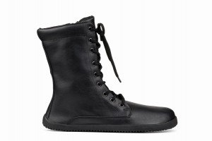 Ahinsa Jaya Zip-up Barefoot Women's Winter Boots Black | JTR2261OV