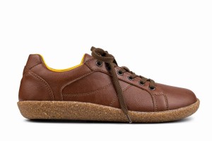 Ahinsa Pura Barefoot Men's Sneakers Brown | ARL4152FQ