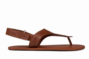 Ahinsa Simple Barefoot Men's Sandals Brown | UBP5210ZU