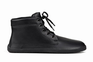 Ahinsa Sundara Barefoot Men's Ankle Boots Black | TFB4352AU