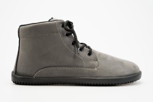 Ahinsa Sundara Nubuck Barefoot Men's Ankle Boots Grey | RSY8443IC