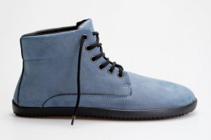 Ahinsa Sundara Nubuck Barefoot Men's Ankle Boots Blue | SEC309YH