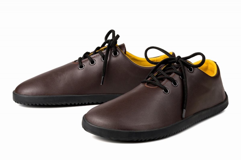 Ahinsa Ananda Barefoot Men's Casual Shoes Brown | SNX5184DZ