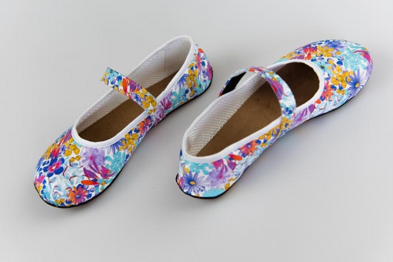 Ahinsa Ananda Floral Barefoot Women's Ballet Flats Multicolor | HIM6222GK