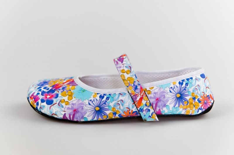 Ahinsa Ananda Floral Barefoot Women\'s Ballet Flats Multicolor | HIM6222GK