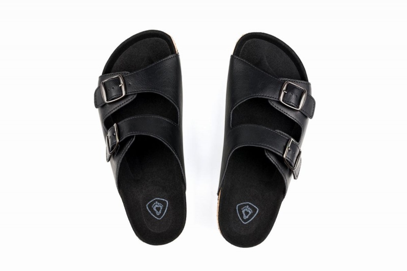 Ahinsa Barefoot Men's Sandals Black | BSL4455CW