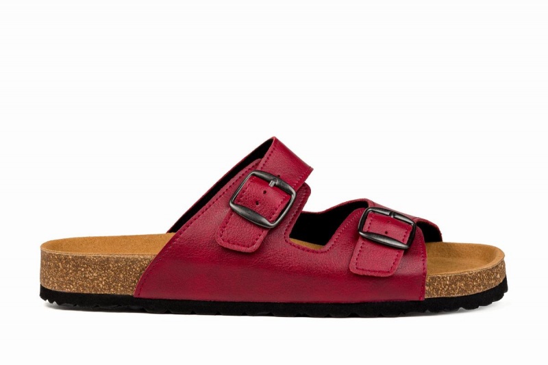 Ahinsa Barefoot Men's Sandals Burgundy | BFR1522YV