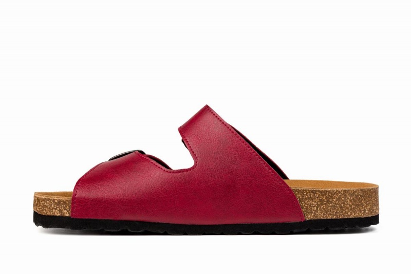 Ahinsa Barefoot Men's Sandals Burgundy | BFR1522YV