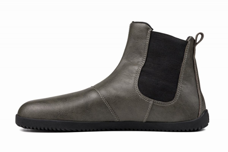 Ahinsa Barefoot Women's Chelsea Boots Grey | VVK6535LC