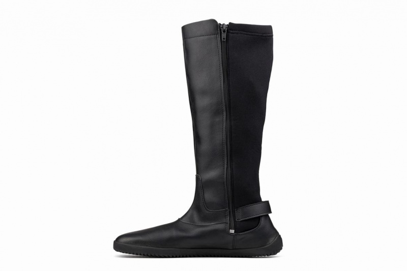 Ahinsa Barefoot Women's Tall Boots Black | EOK712LZ