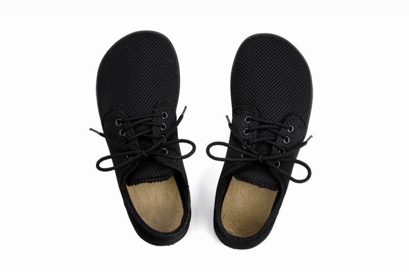 Ahinsa Bindu 2 Airnet Barefoot Women's Sneakers Black | BAZ694DZ