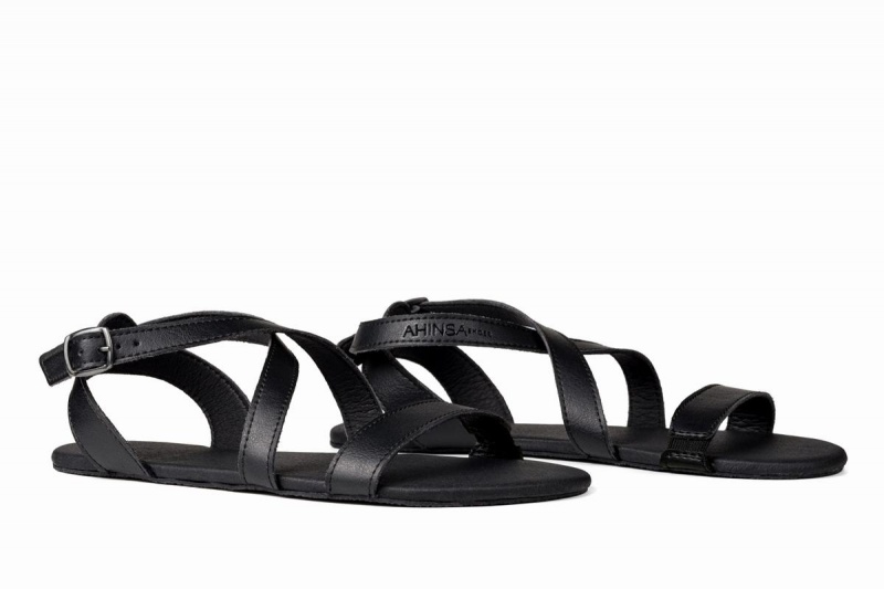 Ahinsa Hava Barefoot Women's Sandals Black | DXF9367UI