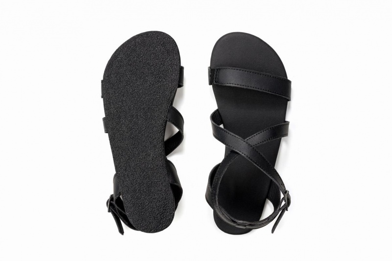 Ahinsa Hava Barefoot Women's Sandals Black | DXF9367UI