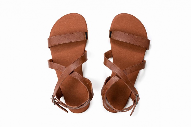 Ahinsa Hava Barefoot Women's Sandals Brown | NRS9558XU