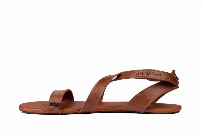 Ahinsa Hava Barefoot Women's Sandals Brown | NRS9558XU