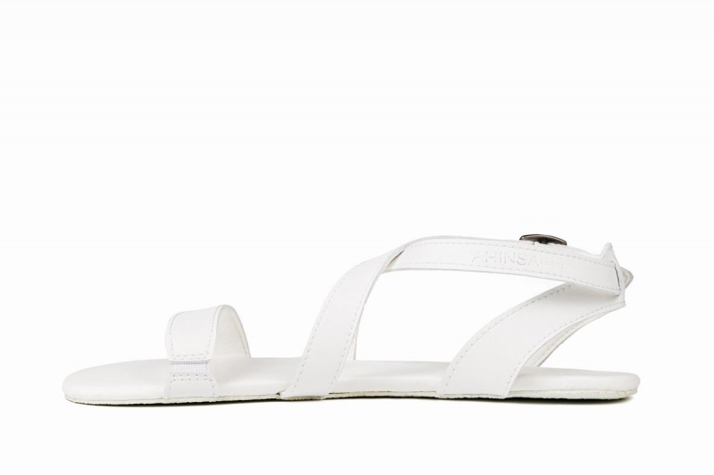 Ahinsa Hava Barefoot Women's Sandals White | CUE8784KZ