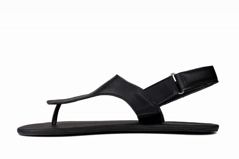 Ahinsa Simple Barefoot Men's Sandals Black | BDB6337QF