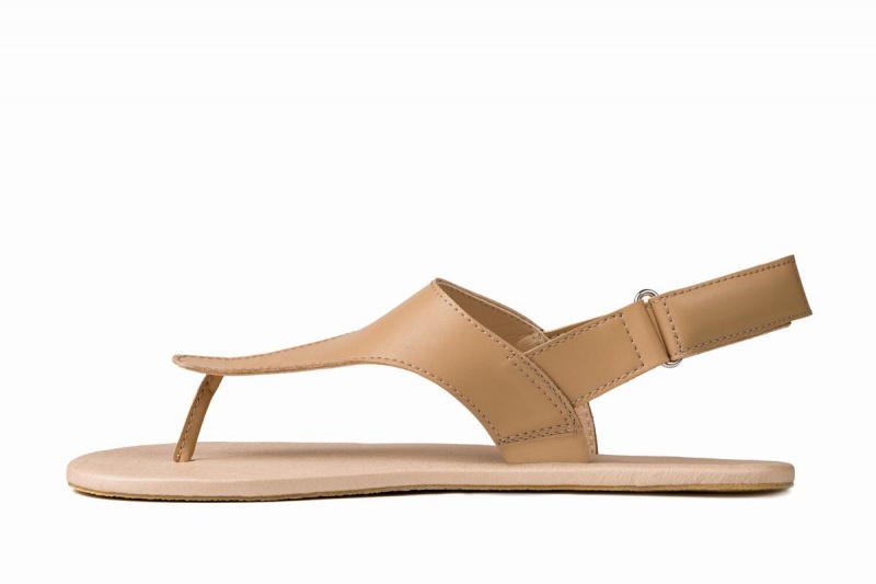 Ahinsa Simple Barefoot Women's Sandals Beige | ZHD3597HR