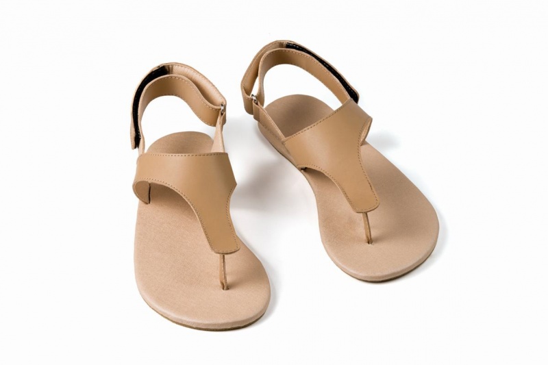 Ahinsa Simple Barefoot Women's Sandals Beige | ZHD3597HR