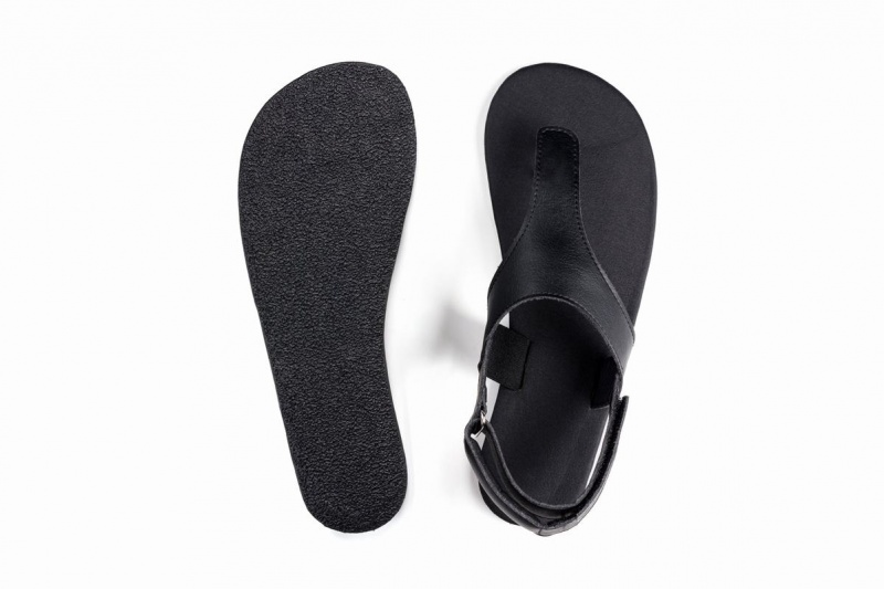 Ahinsa Simple Barefoot Women's Sandals Black | XGF4925NX