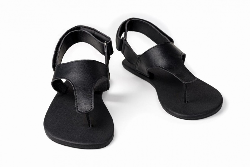 Ahinsa Simple Barefoot Women's Sandals Black | XGF4925NX