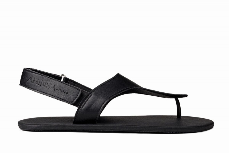 Ahinsa Simple Barefoot Women\'s Sandals Black | XGF4925NX