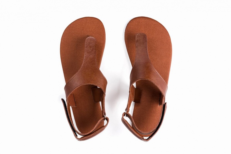 Ahinsa Simple Barefoot Women's Sandals Brown | HQB8668IL