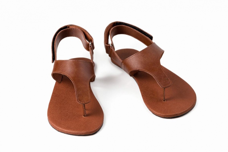 Ahinsa Simple Barefoot Women's Sandals Brown | HQB8668IL