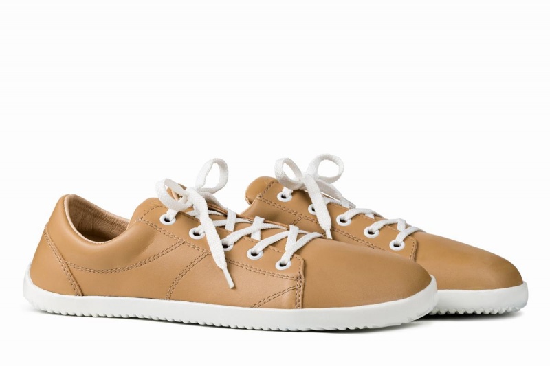 Ahinsa Vida Barefoot Men's Sneakers Beige | RJK4471BW